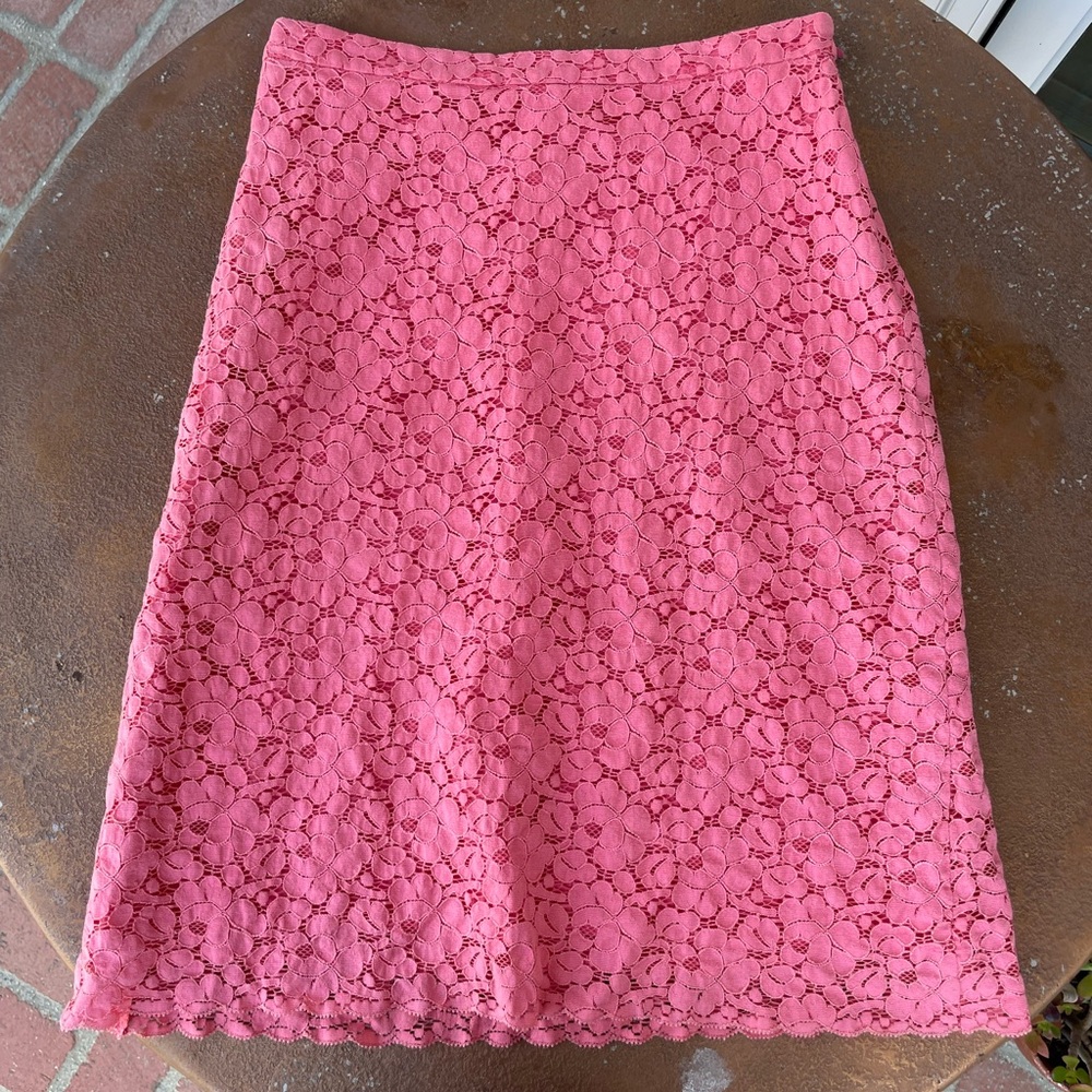 Banana republic pink pencil skirt